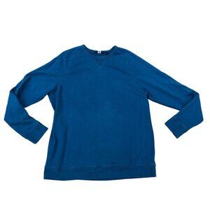 LANDS END Pullover Sweatshirt XL Tall Pullover Sweater Blue Crew Neck Cotton​